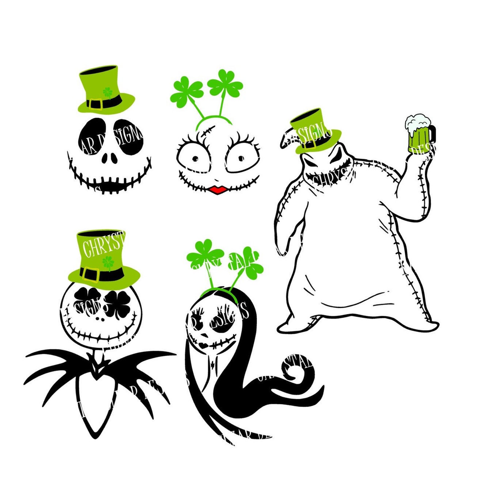 jack skellington st patricks day