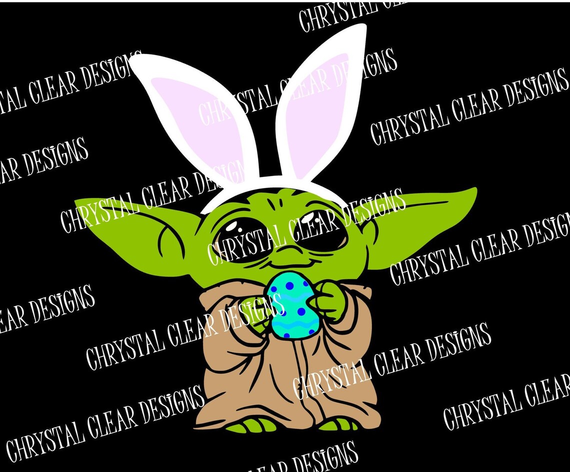 Baby Yoda Easter Svg. the Child. Baby Yoda Svg. SVG PNG DXF. - Etsy