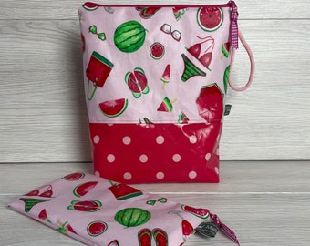 Toiletry bag and cosmetic bag watermelon in a set ! Single copy!