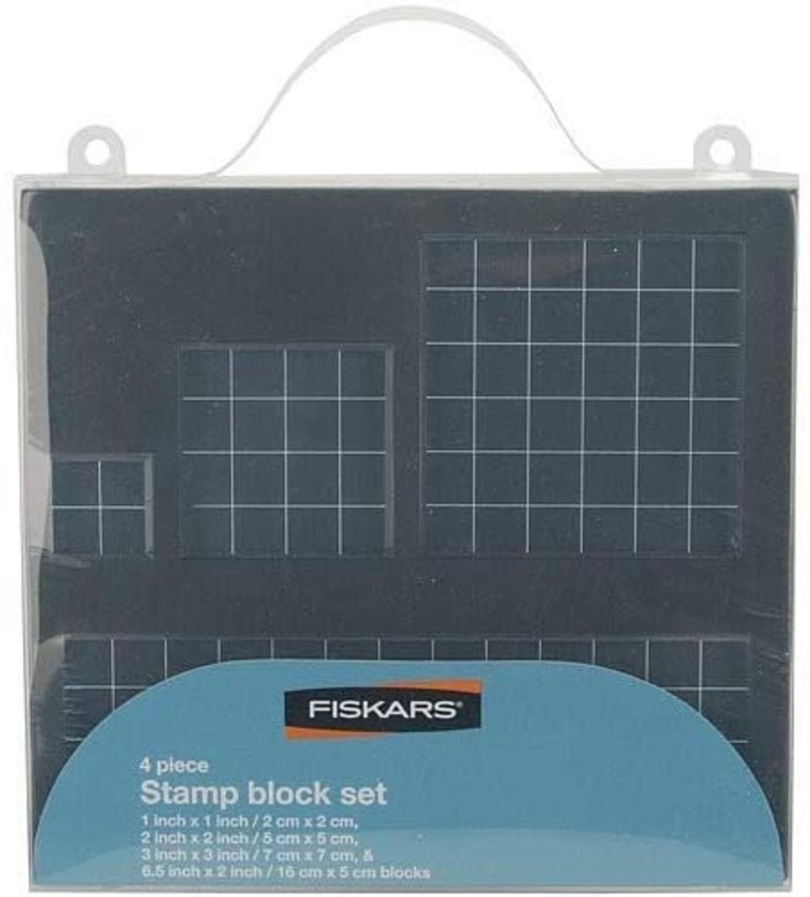 4pcs Fiskars 01000068J Clear Stamp Block Set Etsy