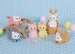 6pcs Iwako pastel cat erasers version 2 