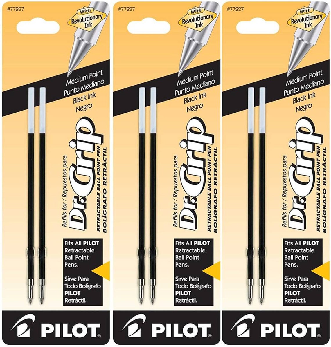 Pilot Dr. Grip Ballpoint Ink Refill 2pack for Retractable Etsy