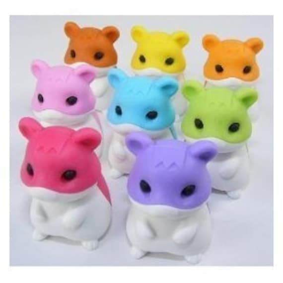 Iwako White Hamster Eraser from Japan