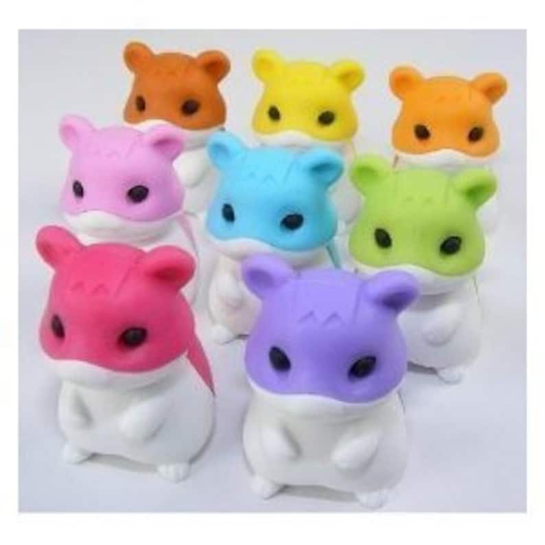 8 Pcs Hamsters Iwako Japanese 3D Puzzle Erasers color May Etsy