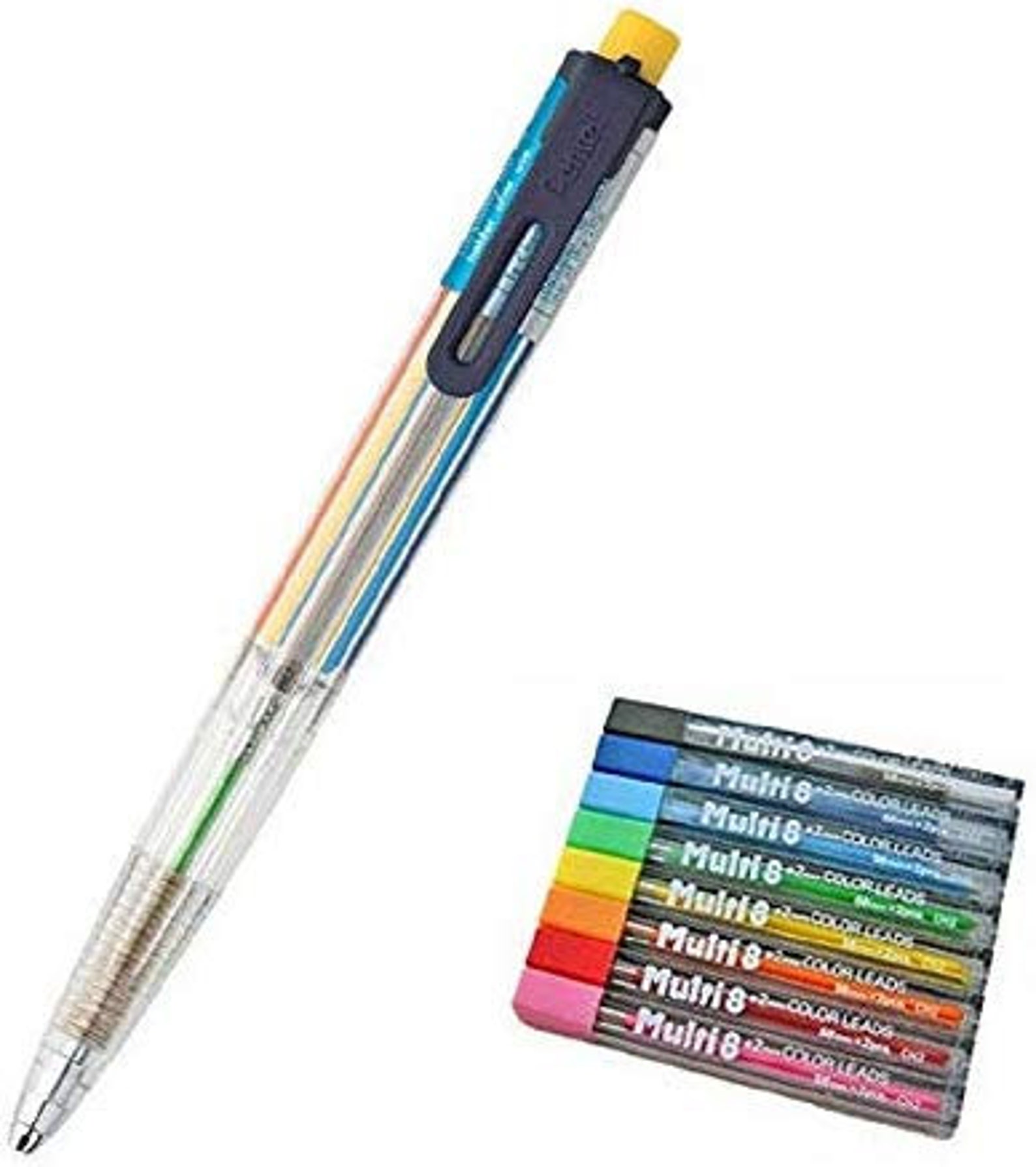 Japanese Pentel 8 Color Automatic Pencil Assorted Colors 1 Etsy