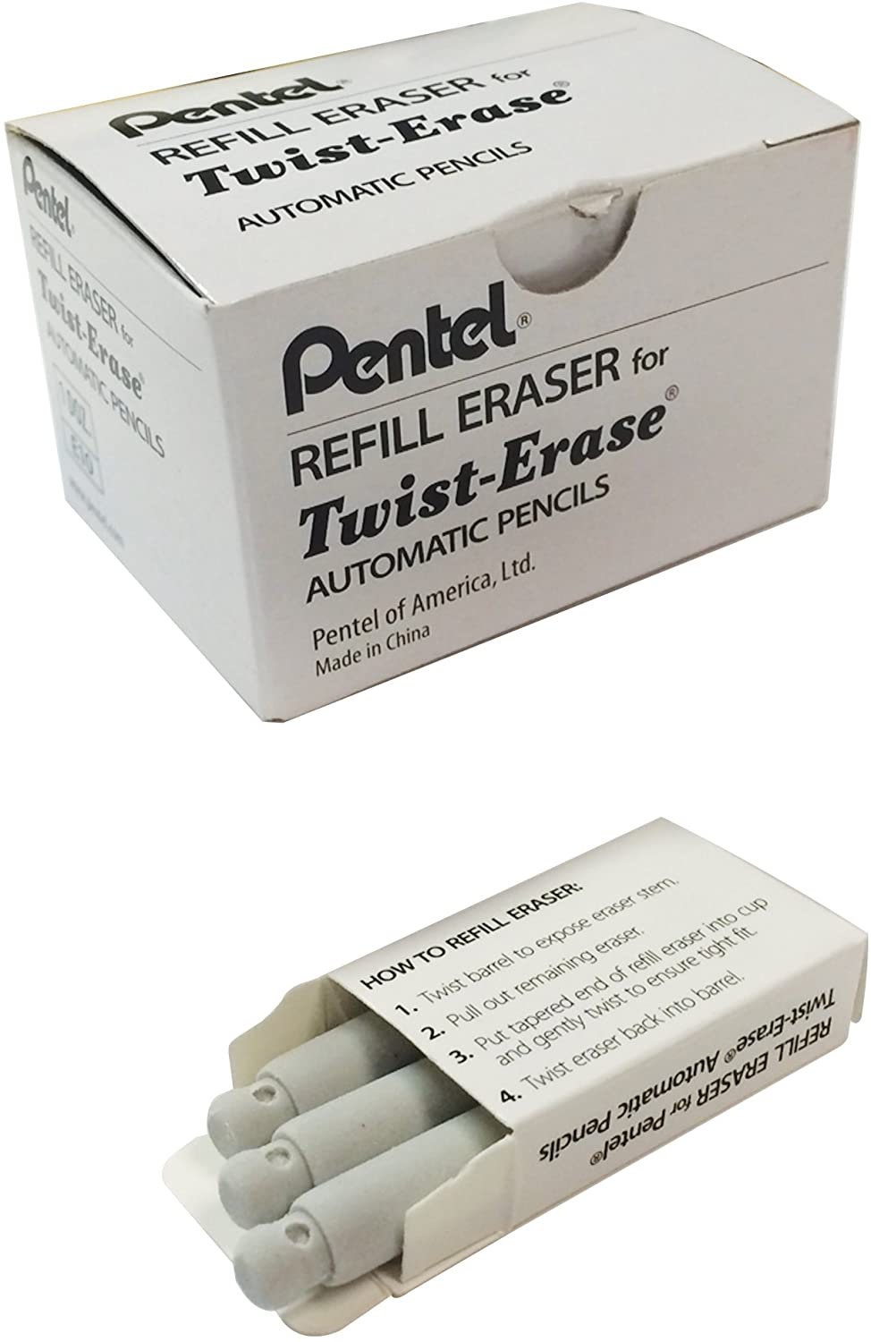 Pentel Refill Erasers for Pentel Twisterase Series Pencils Etsy Canada