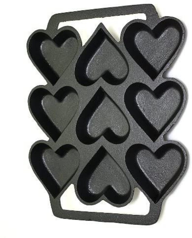 SCI Scandicrafts Cast Iron Heart Shaped Cake Pan 9 X 7.5 Etsy