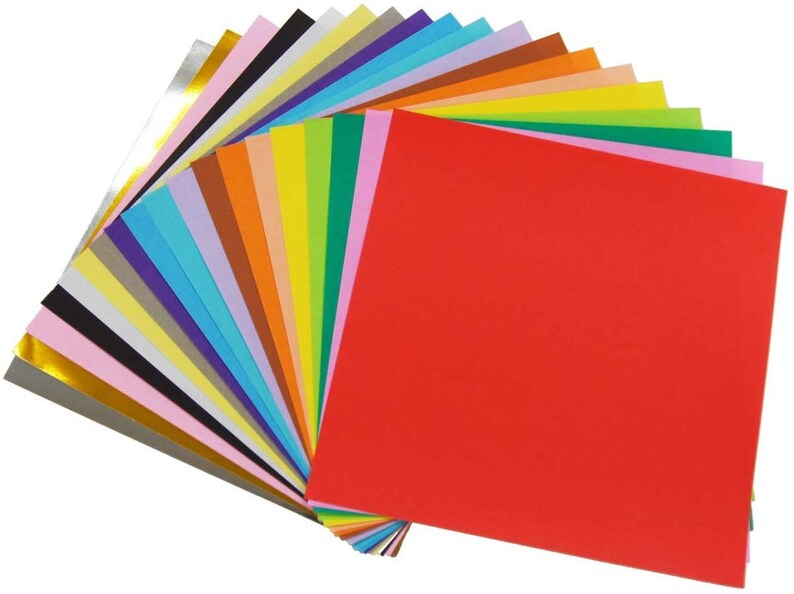 Japanese 500s Origami Paper one Sided 6 Inch Square Etsy
