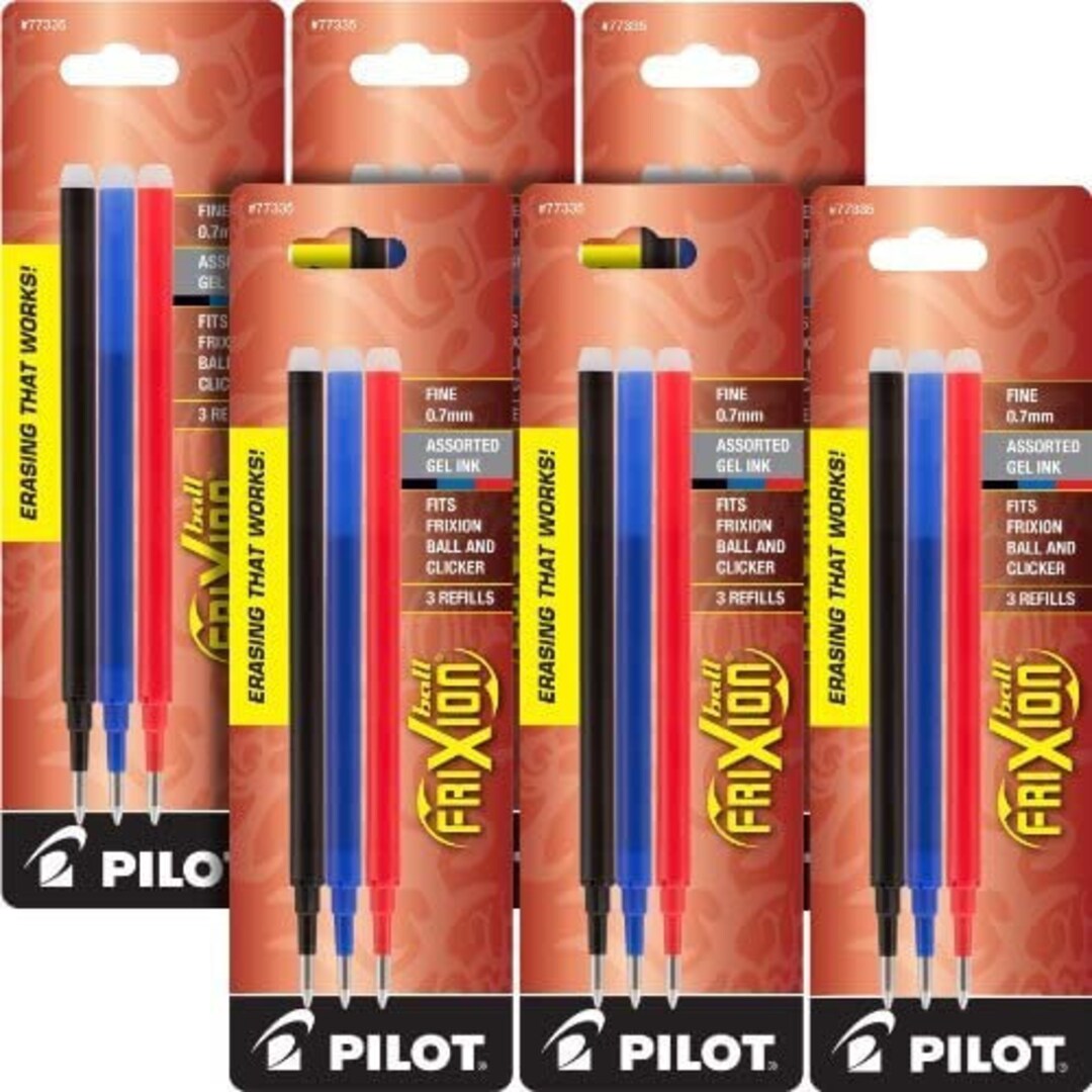 Pilot Refills for Frixion Erasable Gel Ink Pens Assorted Etsy