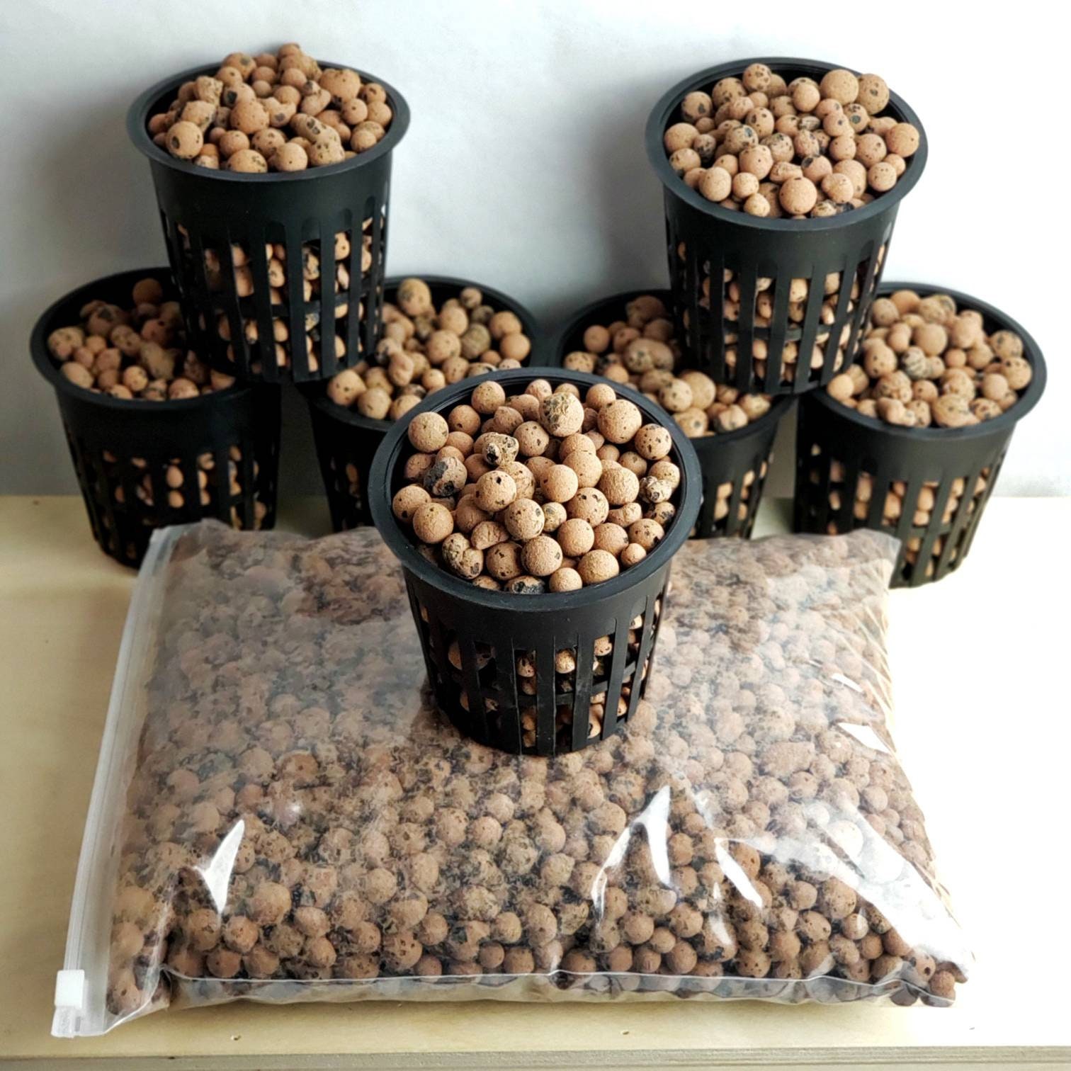 Leca Expanded Clay Pebbles 1LB Grow Media For Indoor Plants Hydroponic