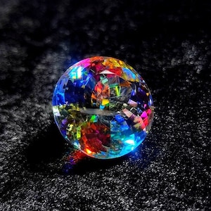 BEAUTIFUL MYSTIC GEMSTONE Loose Gemstone Faceted Mystic Gemstone Rainbow Fire Multi Fire 31ct Round Shape Mystic For Jewelry 20X20X14