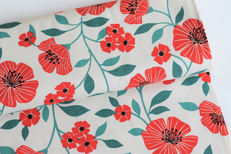 japan PRINTED OXFORD big flowers / cosmo / baumwolle 19,80 EUR/m Bild 2