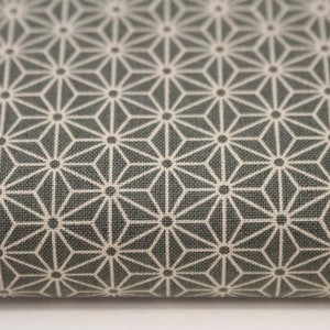 rest 54cm japan stoff ASANOHA khaki grau-grün | baumwolle hanfblüte (19,40 EUR/m)