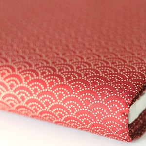 japan stoff SEIKAIHA | baumwolle rot bordeaux | sevenberry (19,40 EUR/m)