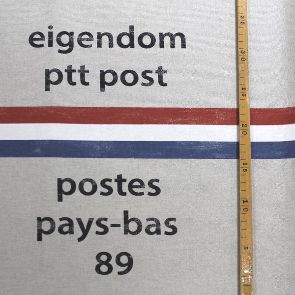 rest DEKOSTOFF vintage postsack schrift / holland / leinenoptik (12.00 EUR/m)