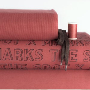 french terry x MARKS the SPOT / marsala red / see you at six playtime collection 7 20,80 EUR/m Bild 2