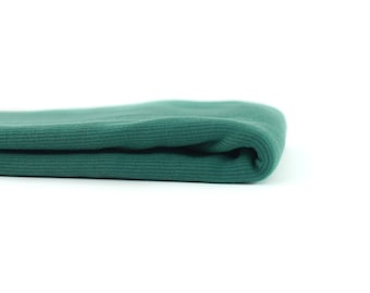 BÜNDCHEN ribbed bistro green / extra wide 110 cm / see you at six 15 (18,80 EUR/Meter)