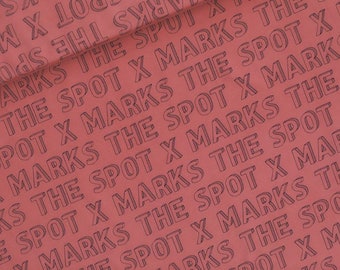 french terry x MARKS the SPOT / marsala red / see you at six - playtime collection 7 (20,80 EUR/m)