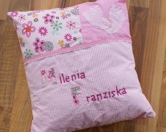 Name/birth/baptism pillow