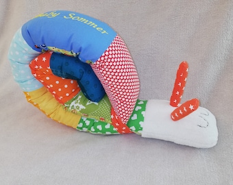 Snail decorative cushion draft excluder colorful