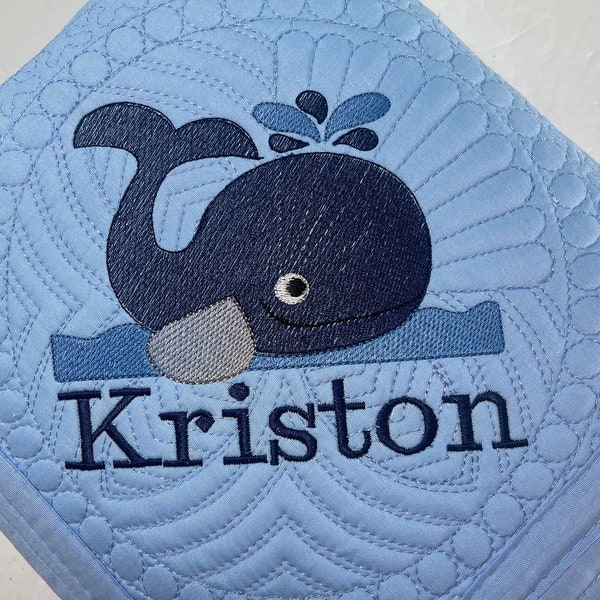 Whale Baby Boy Quilt Etsy