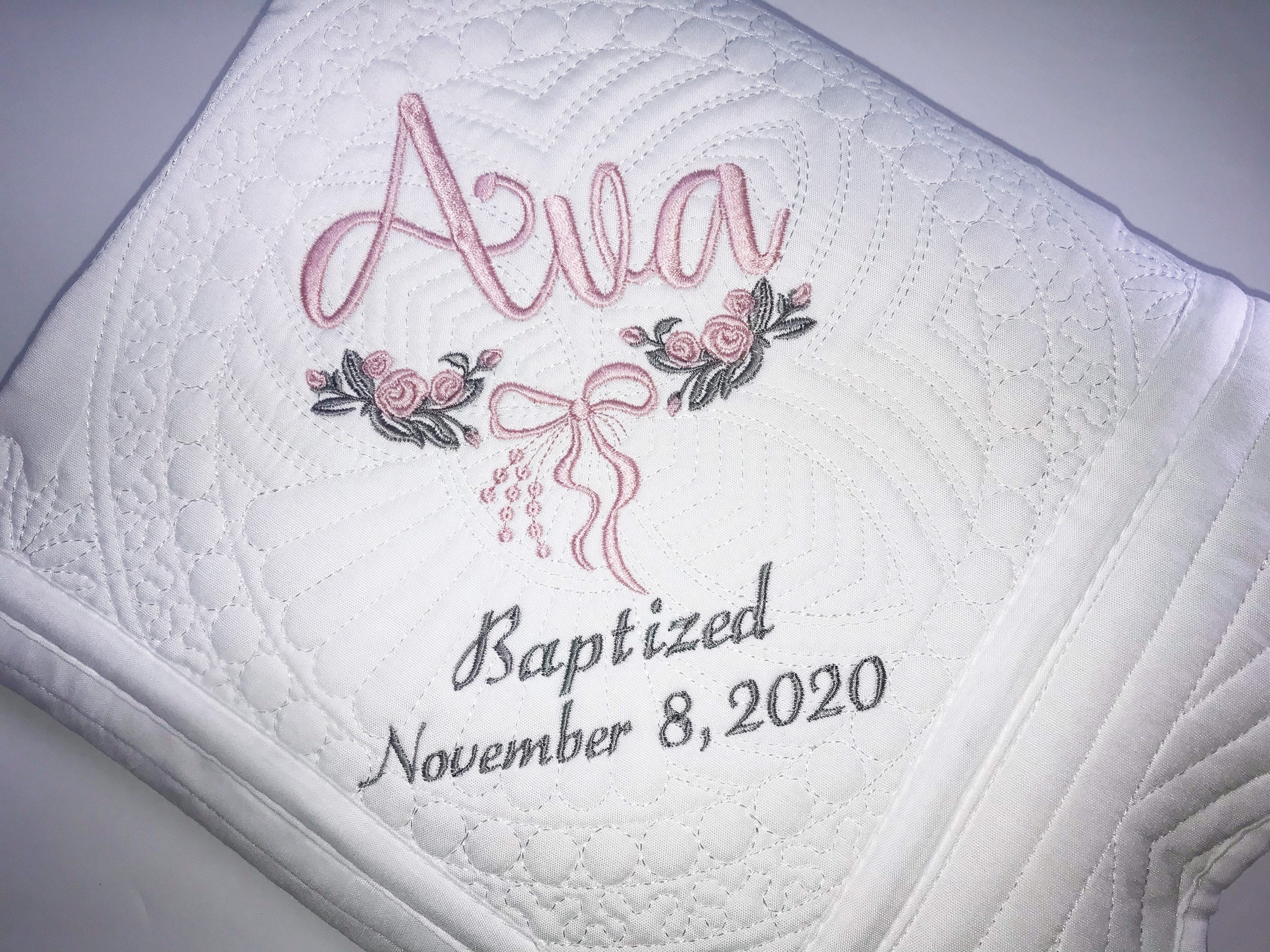 Baby Baptism Gift Personalized Baby Girl Etsy