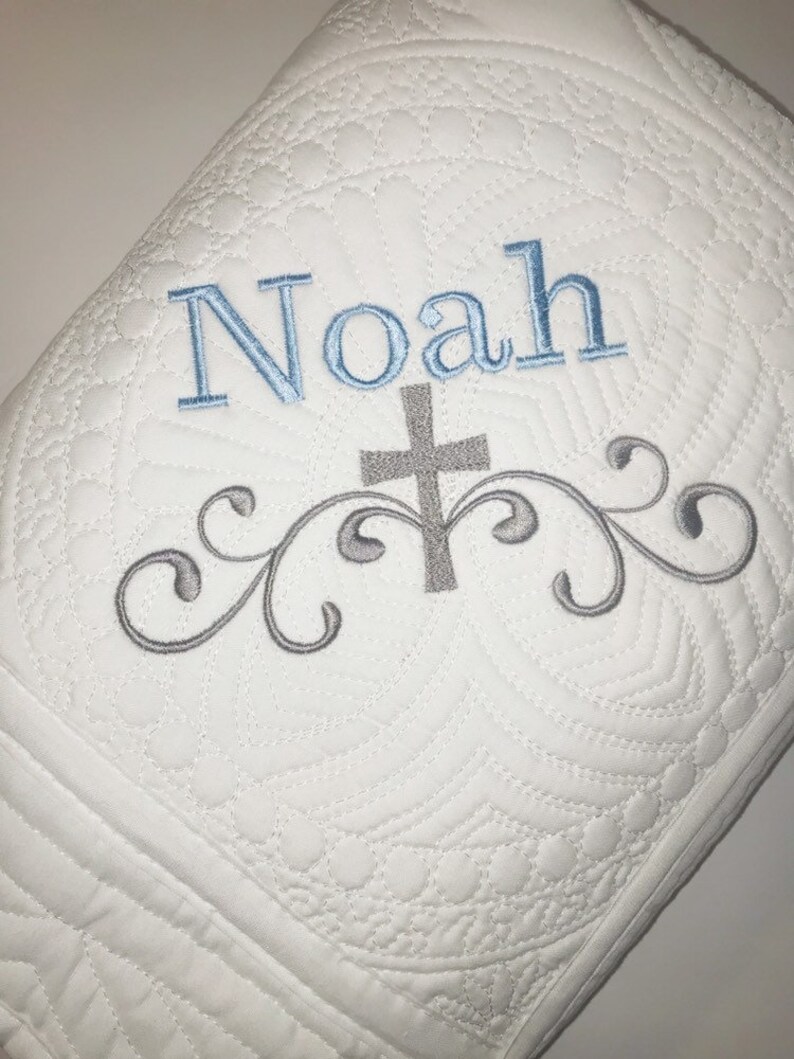 Heirloom Baby Quilt Baby Boy Baptism/christening/confirmation Etsy