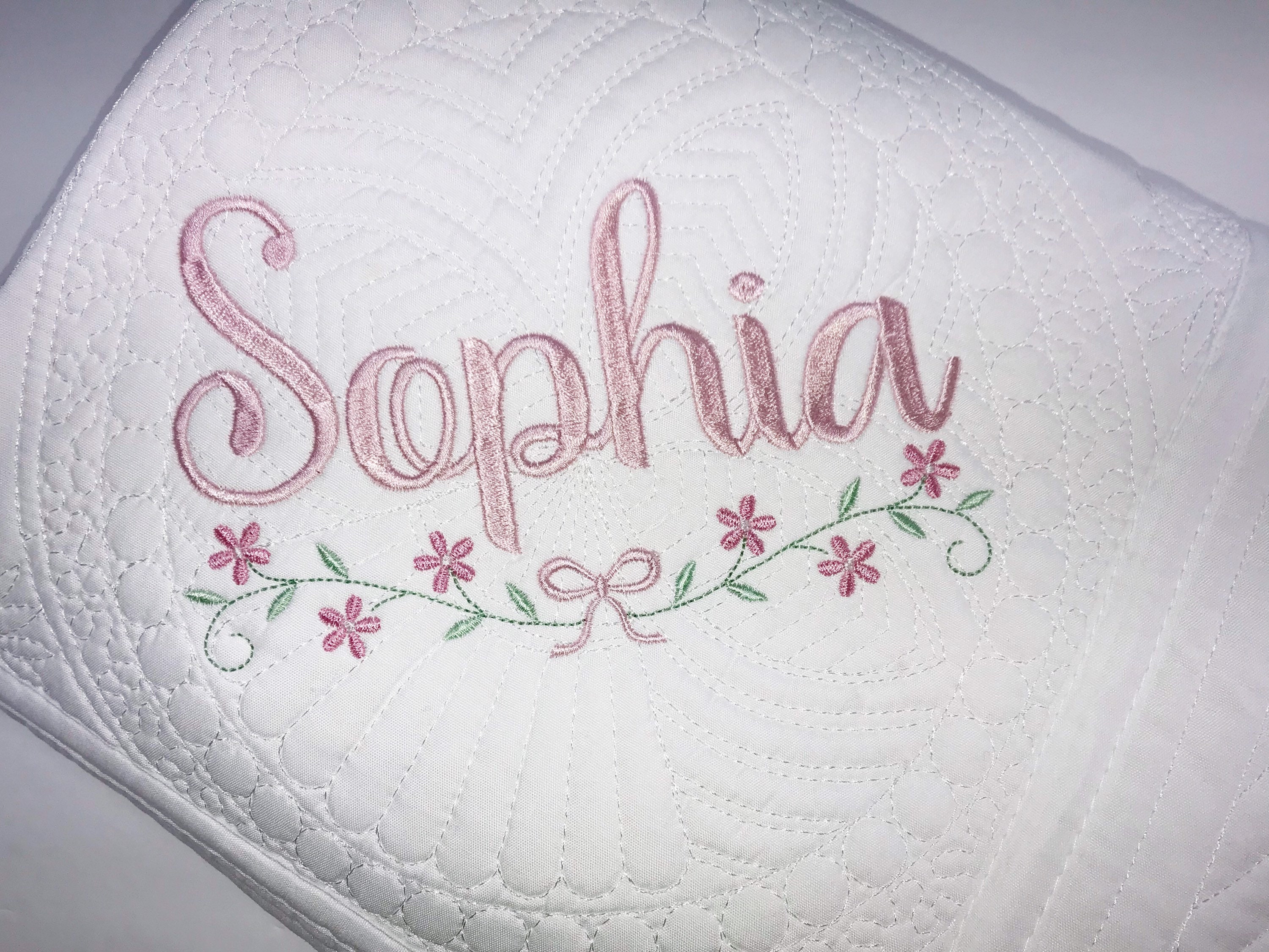 Baby Girls Logo-Embroidered Quilted Pants main image 0