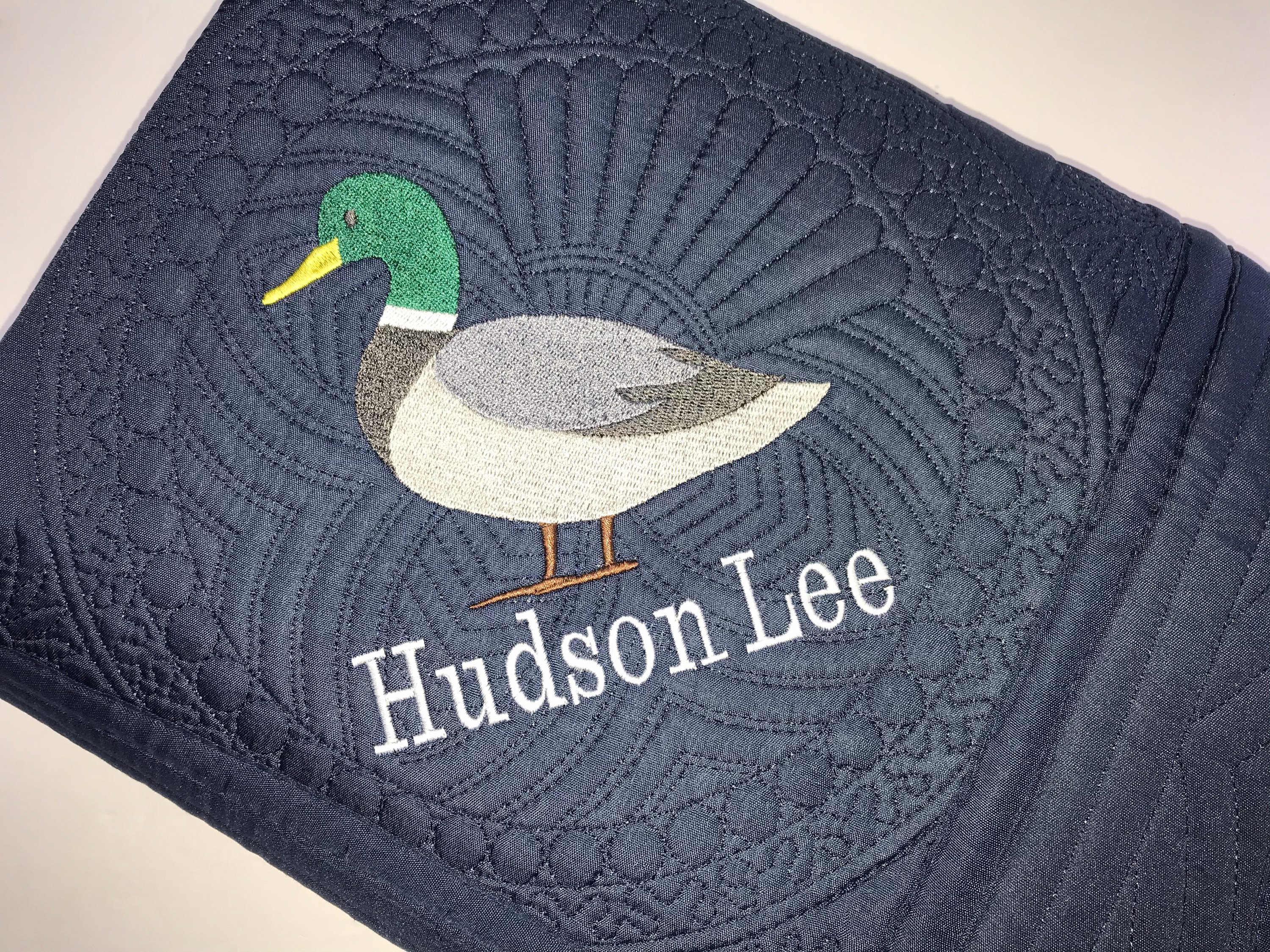 Heirloom Baby Quilt Personalized Baby Boy Mallard Duck Etsy