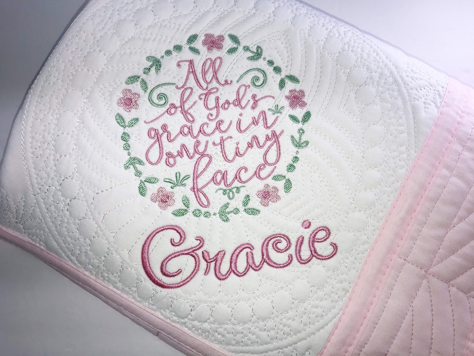 Personalized Baby Quilt Heirloom Baby Quilt With Name all Etsy
