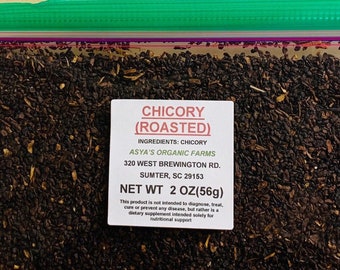 Organic Roasted Chicory Root Tea 2 Oz (Fine Cut)