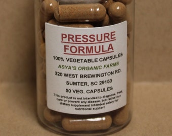 Pressure Formula 50 500mg Vegan Capsules + Free Shipping