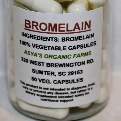 Organic Bromelain pineapple Enzyme 50 500mg Vegan Capsules Etsy