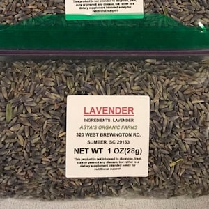 Tè/fiori di lavanda biologici 2 oz