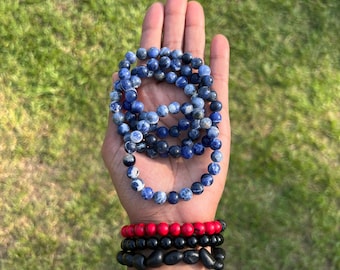 Sodalite 8mm Elastic Bracelet | Crystal and Stones | Crystal Jewelry | Crystal Bracelets