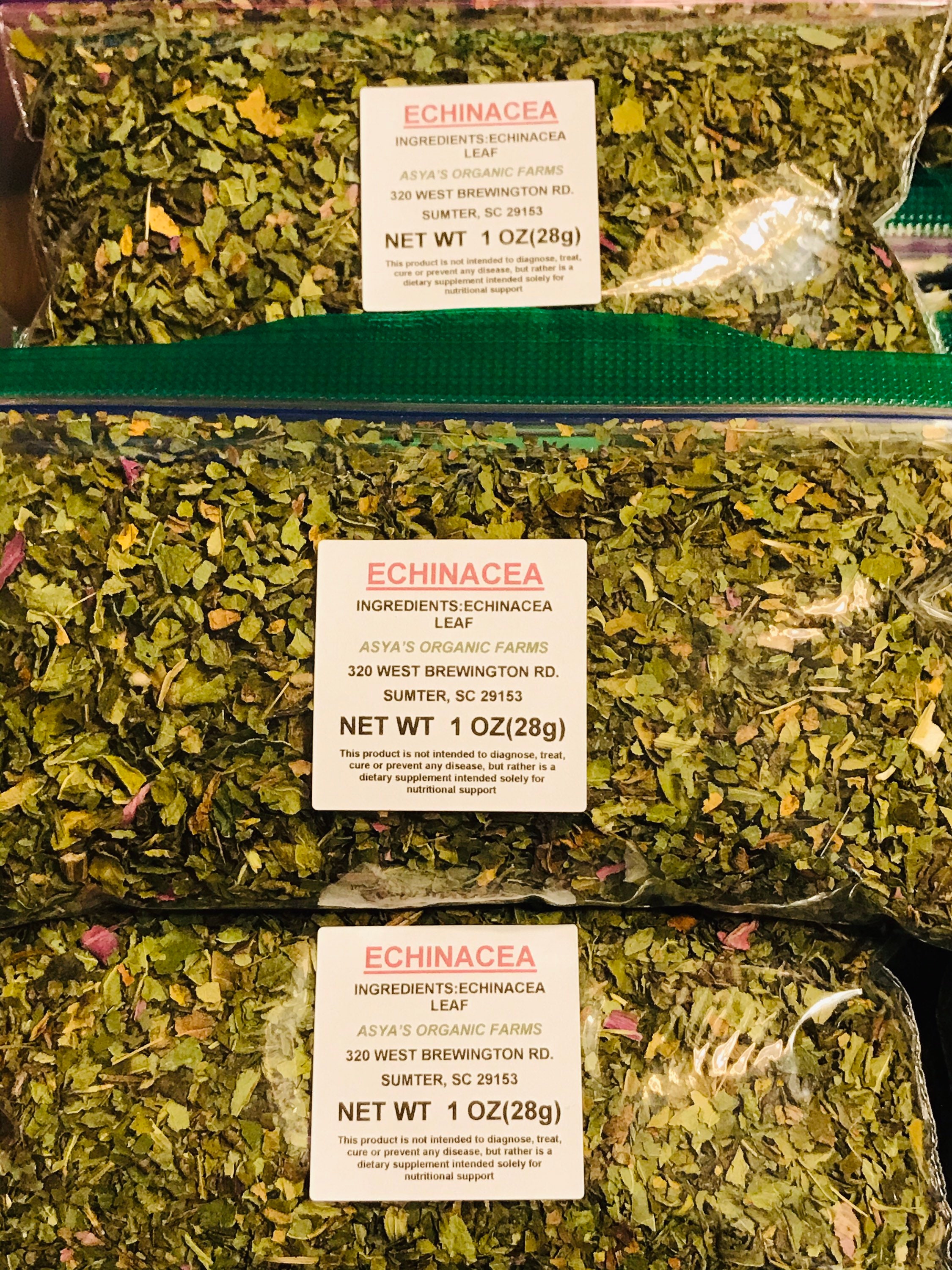 Organic Echinacea Leaf Tea 2oz