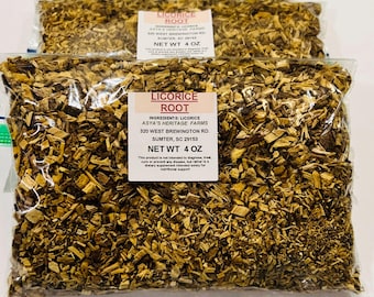 Té de raíz de regaliz 2 oz o 4 oz