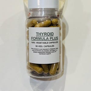 Thyroid Formula Plus 50 500mg Vegan Capsules + Free Shipping