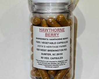 Hawthorn Berry 50 500mg Veg.Caps