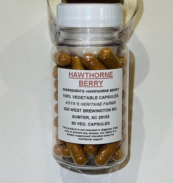 Hawthorn Berry 50 500mg Veg.Caps