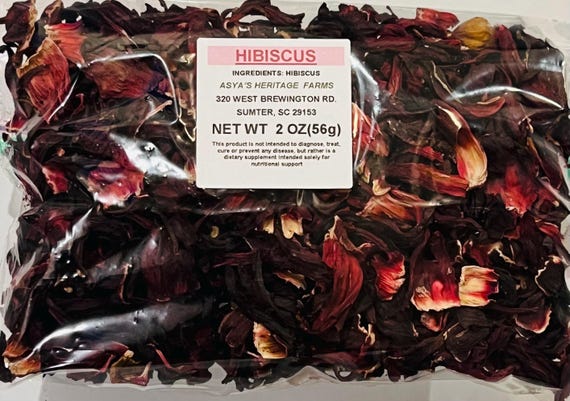 Hibiscus Tea | Hibiscus Flower 1oz or 2oz