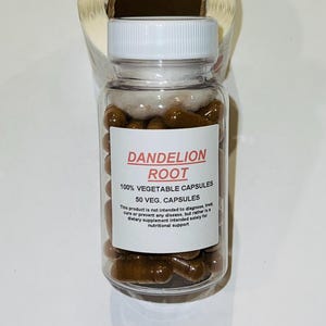 Organic Dandelion Root Vegan Capsules, 500mg (50 Count) image 3