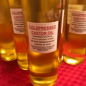 Organic Cold Pressed Castor Oil image 1