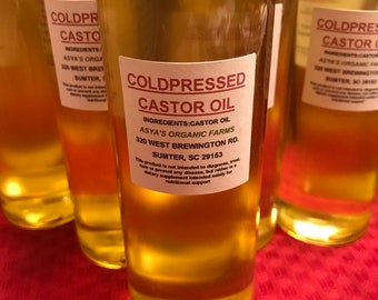 Organic Cold Pressed Castor Oil