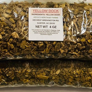 Yellow Dock Root Tea 4 oz
