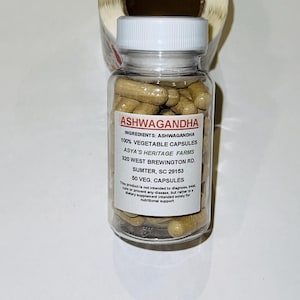 Ashwagandha 50 500mg Vegan Capsules + Free Shipping bild 2