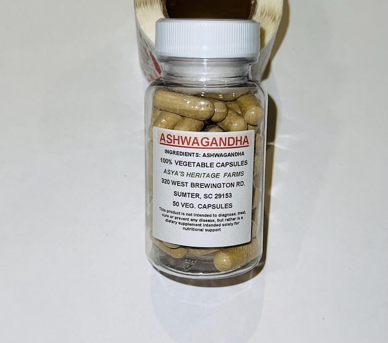 Ashwagandha 50 500mg Vegan Capsules + Free Shipping bild 2