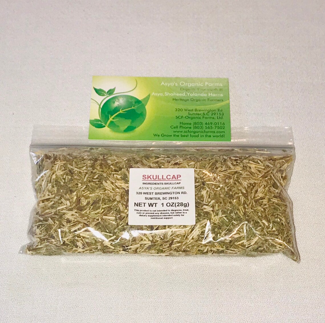 Organic Skullcap Tea 1 Oz Etsy