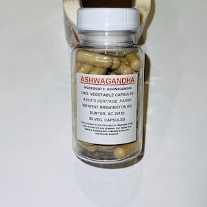 Ashwagandha 50 500mg Vegan Capsules + Free Shipping bild 1
