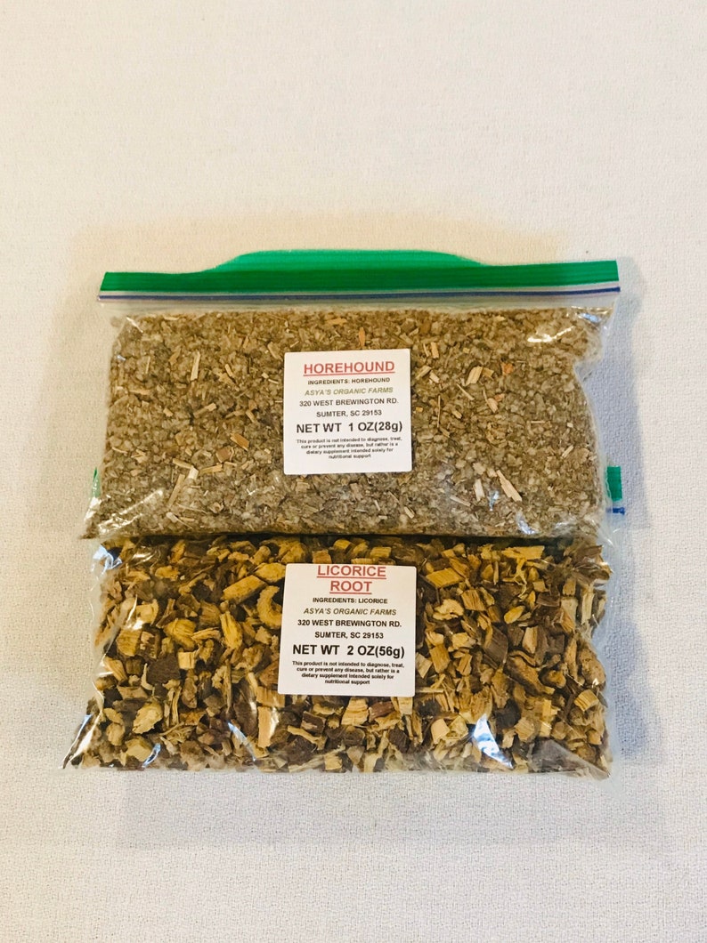 Organic Horehound Leaf Tea 1 Oz Organic Licorice Root Tea 2 - Etsy